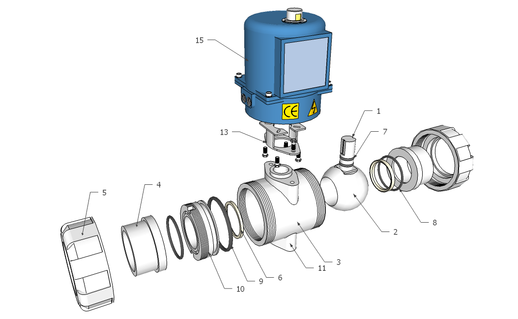 Electrically Actuated PVC Ball Valve